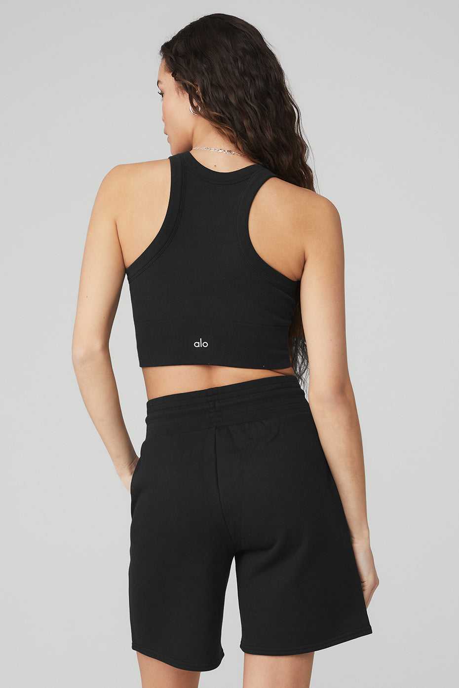 Alo Yoga USA Seamless Delight High Neck Black | 6273149-EZ