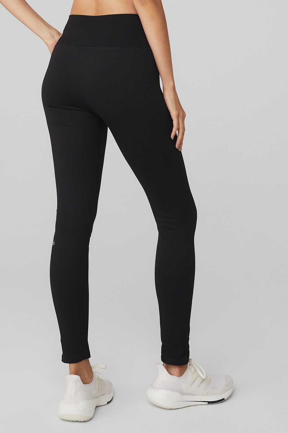 Alo Yoga USA Seamless High-Waist Ribbed Black | 0641932-XI