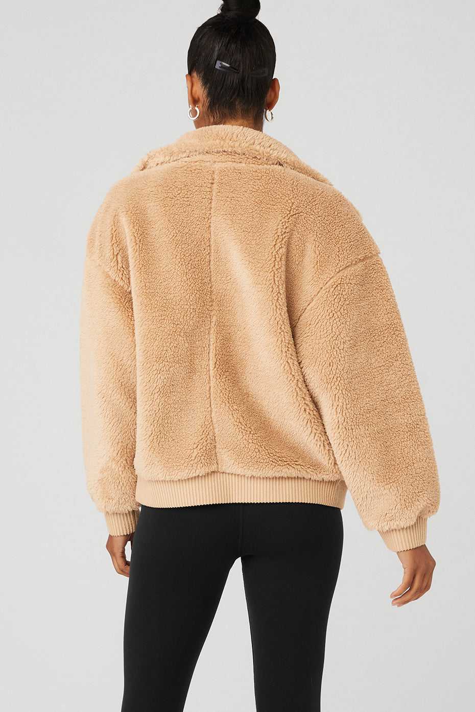 Alo Yoga USA Sherpa Varsity Camel | 3240617-HR