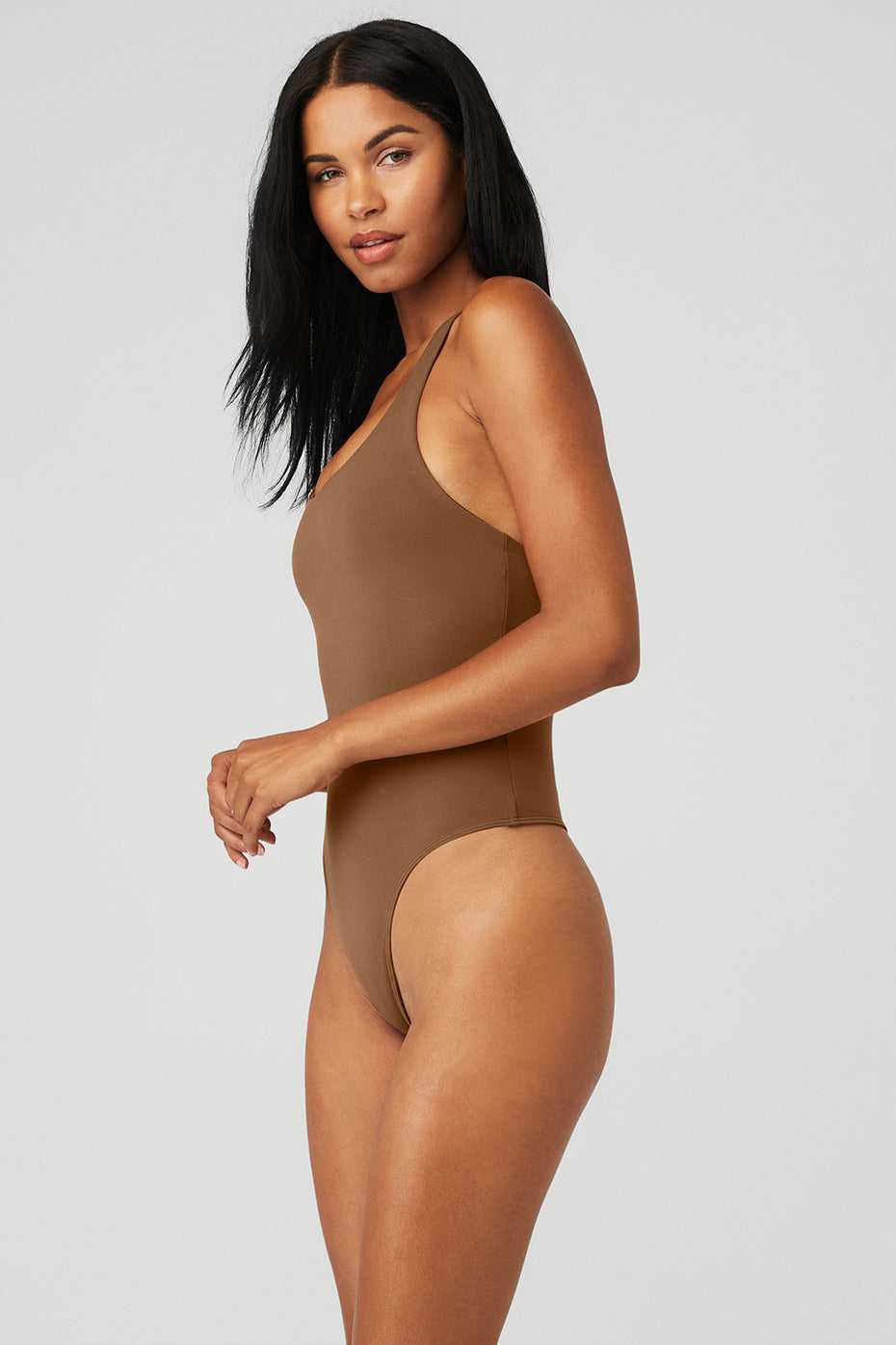 Alo Yoga USA Sleek Back Cinnamon Brown | 6583204-CH