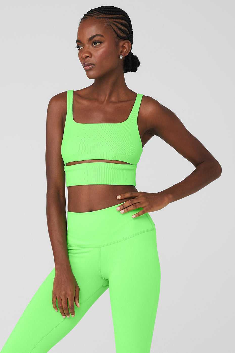 Alo Yoga USA Slit Green Glow | 5374128-WQ