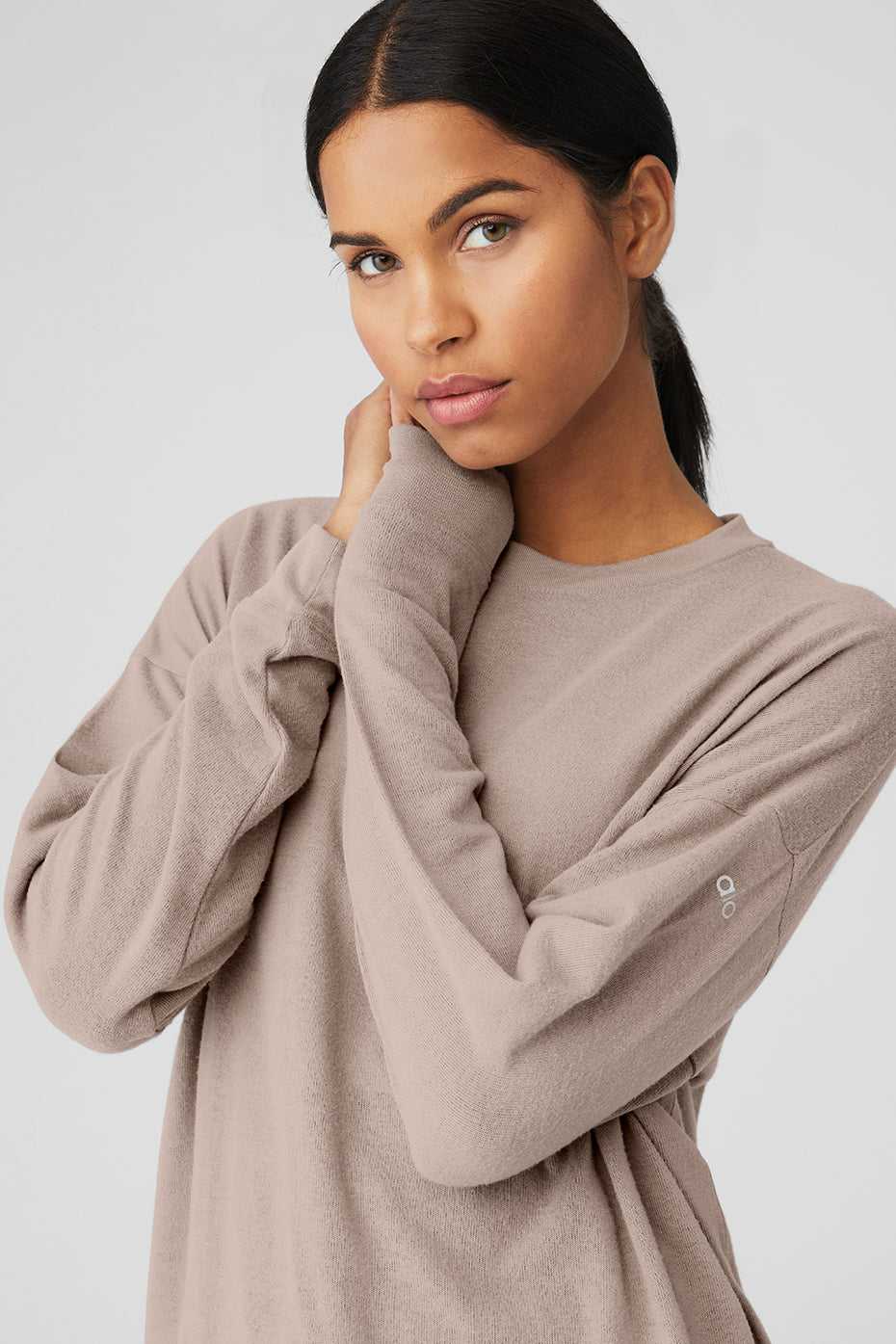 Alo Yoga USA Soho Pullover Taupe | 3621784-IM