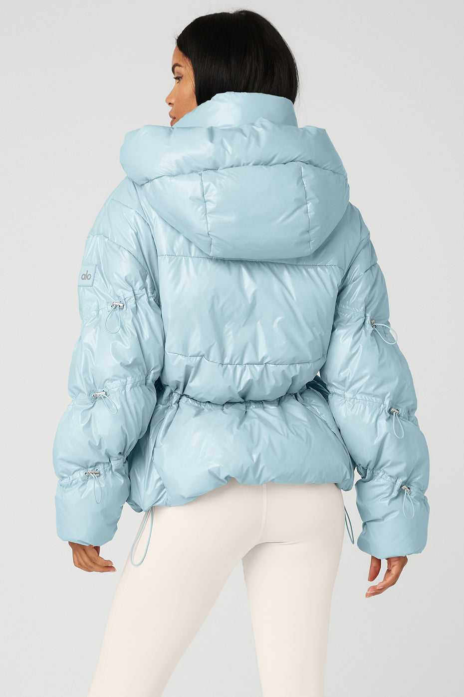 Alo Yoga USA Stunner Puffer Chalk Blue | 9650231-HU