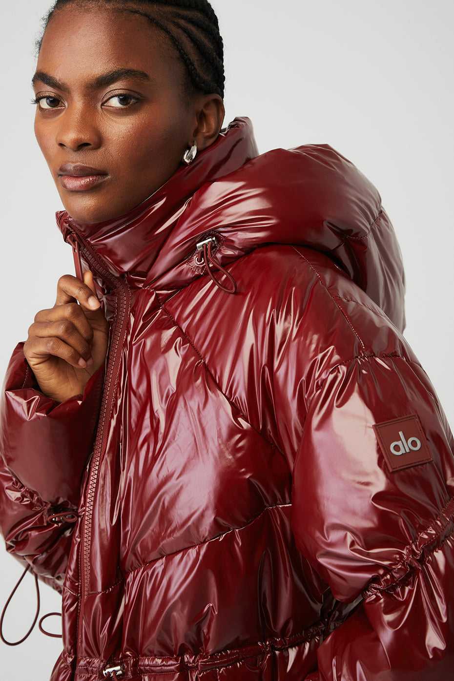 Alo Yoga USA Stunner Puffer Cranberry | 8401359-FZ