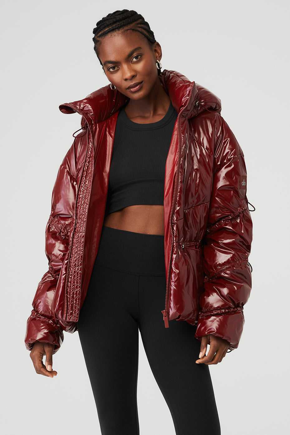 Alo Yoga USA Stunner Puffer Cranberry | 8401359-FZ