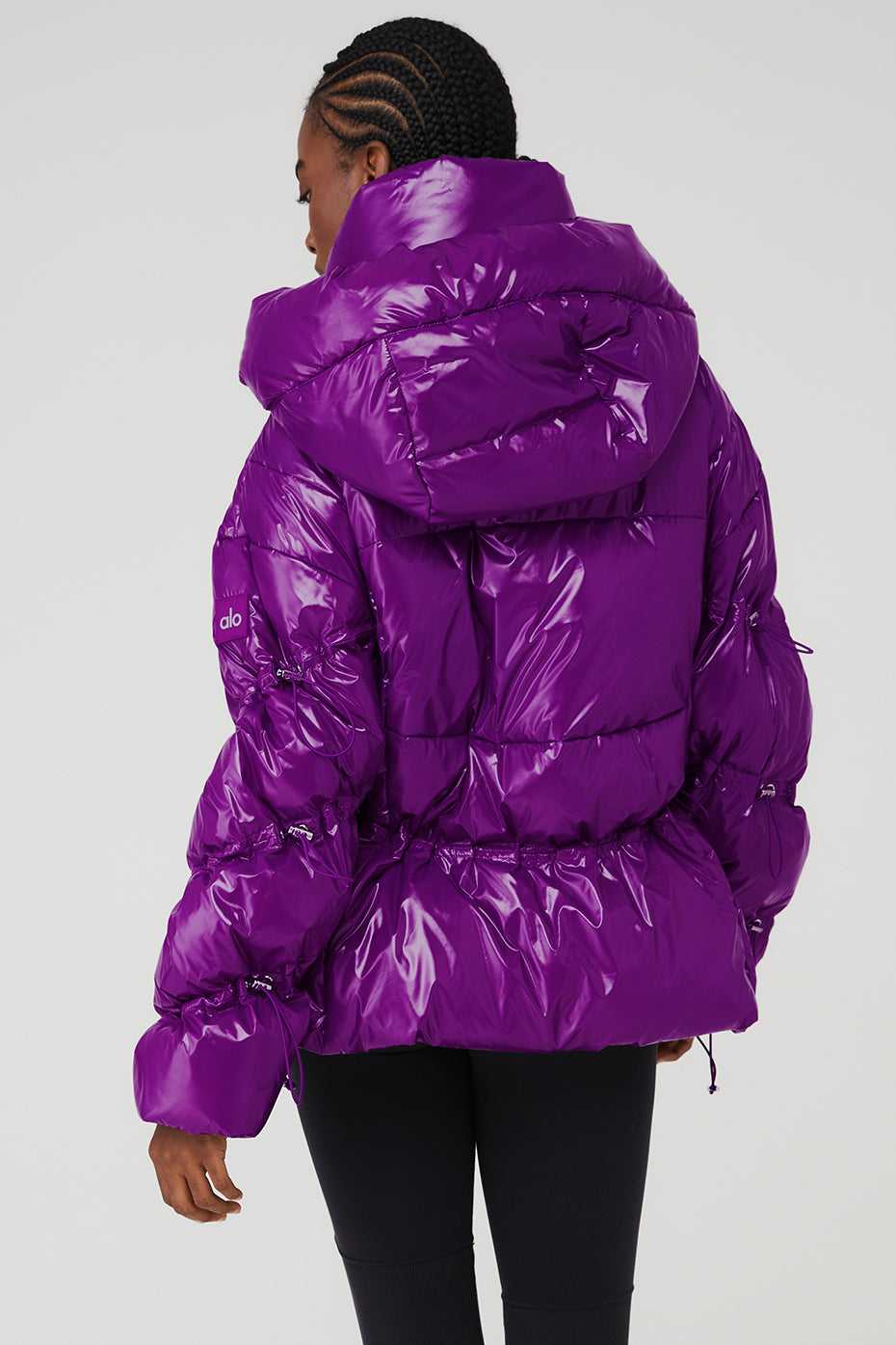 Alo Yoga USA Stunner Puffer Dark Plum | 4627951-HV