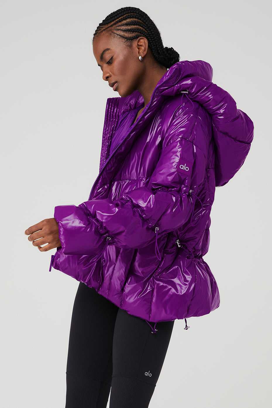 Alo Yoga USA Stunner Puffer Dark Plum | 4627951-HV