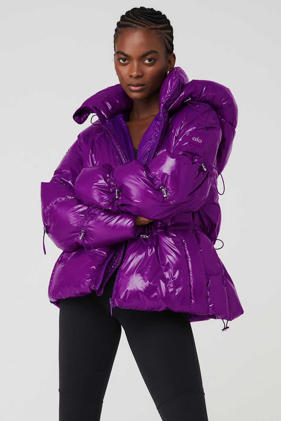 Alo Yoga USA Stunner Puffer Dark Plum | 4627951-HV