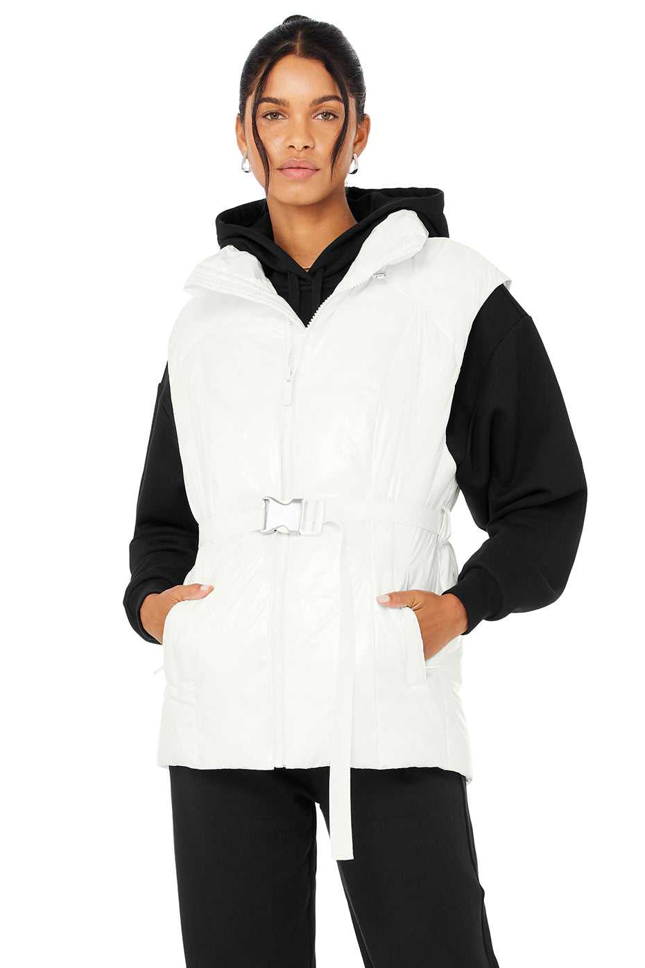 Alo Yoga USA Stunner Puffer Ivory | 7654102-LT