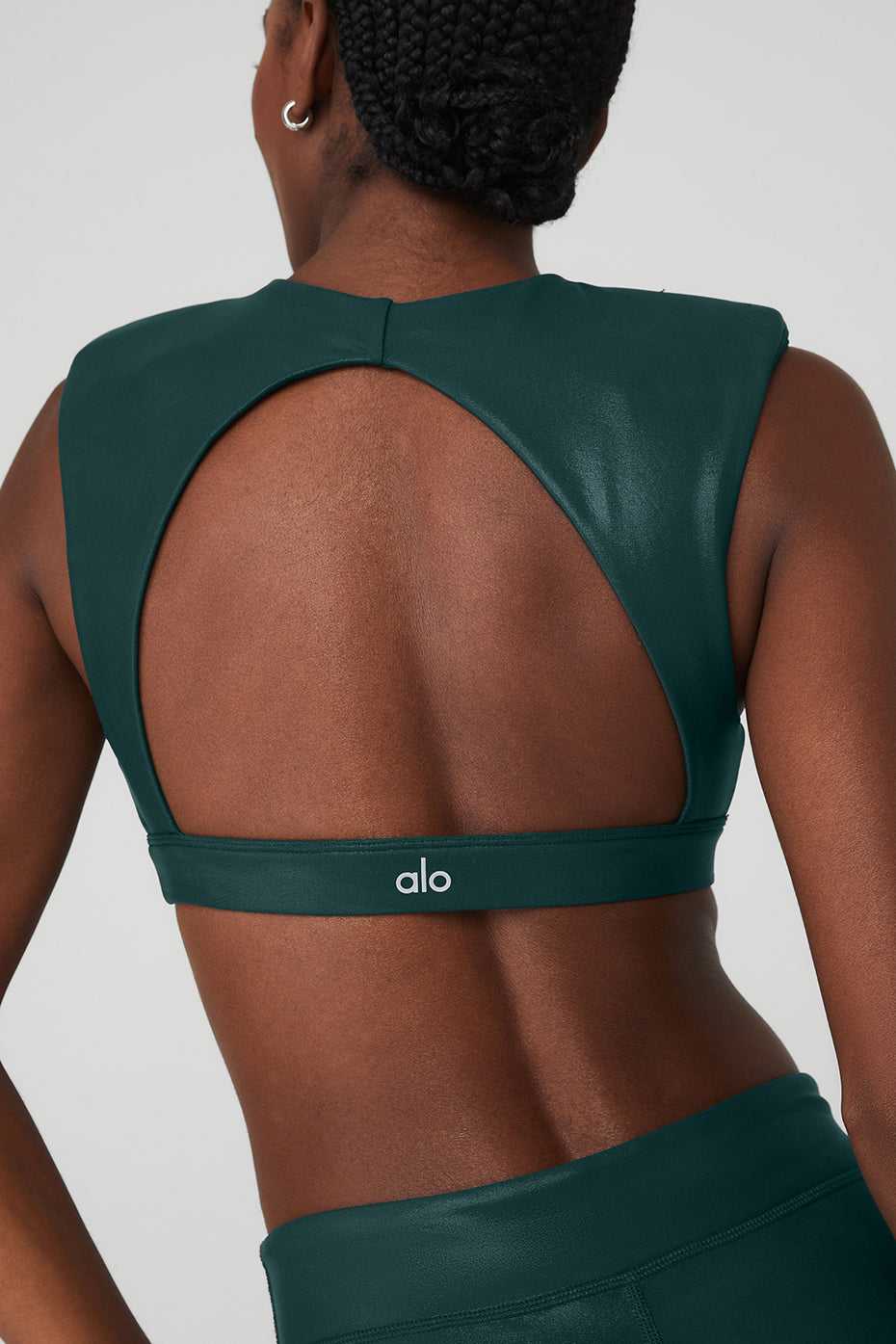 Alo Yoga USA Super Shine Flash Midnight Green | 2173564-VG