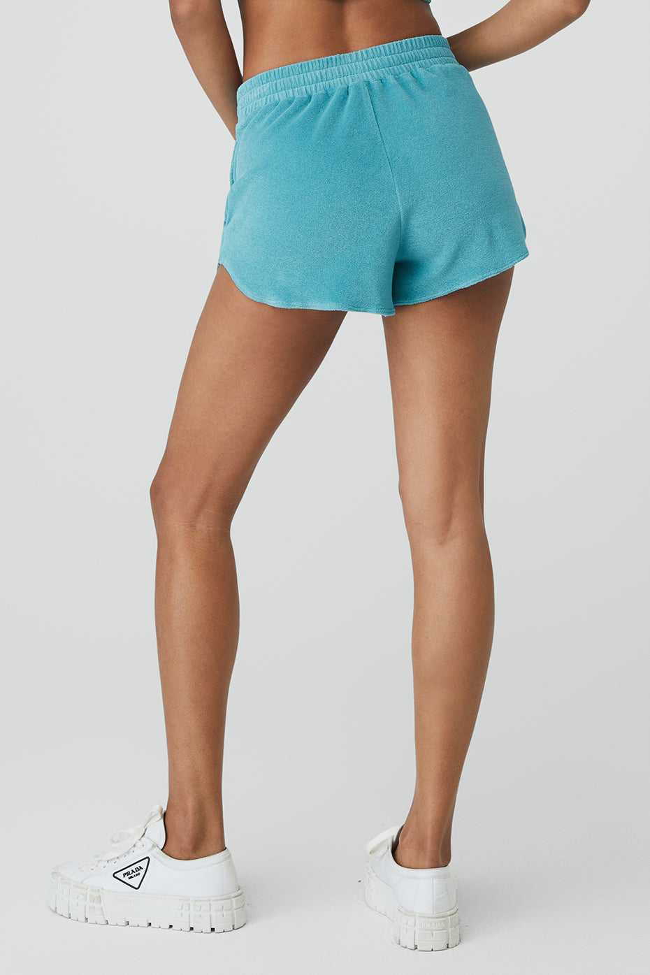 Alo Yoga USA Terry High-Waist Beachside BlueSplash | 3156984-EH