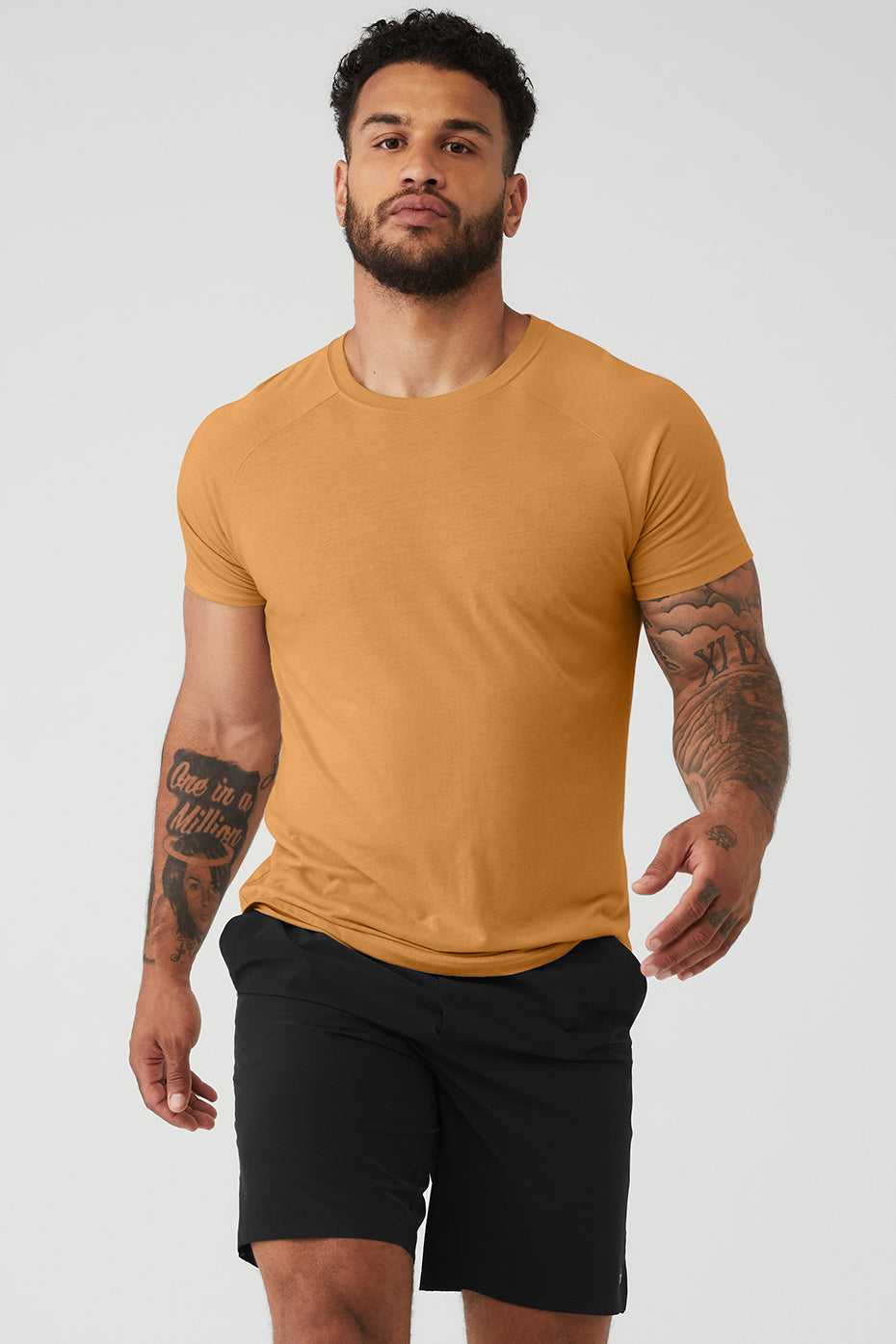 Alo Yoga USA The Triumph Crew Neck Tee Toffee | 5462130-HE