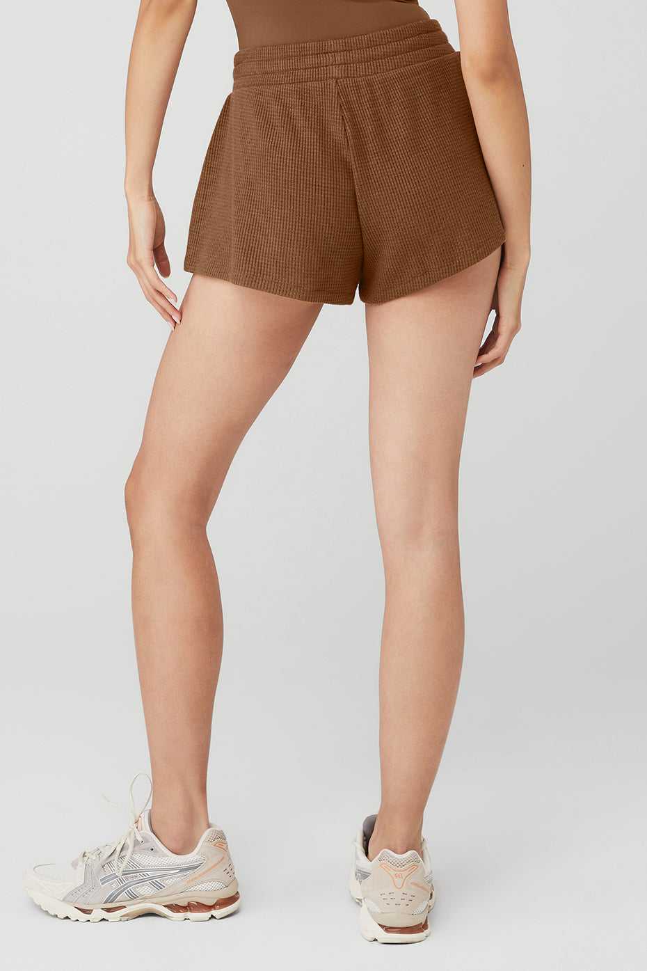 Alo Yoga USA Thermal High-Waist Weekend Escape Cinnamon Brown | 0732859-UQ