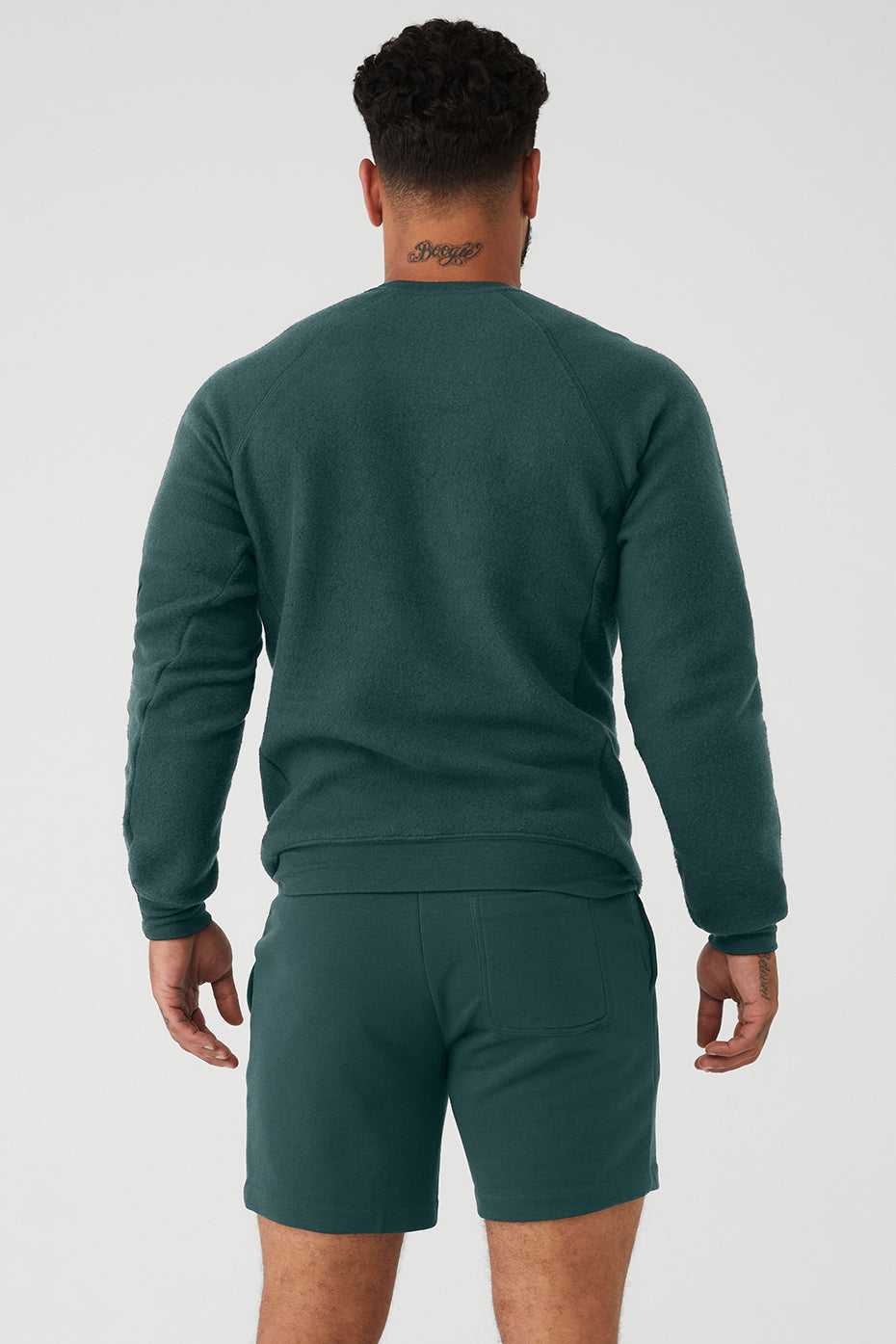 Alo Yoga USA Triumph Crew Neck Midnight Green | 9478126-RH