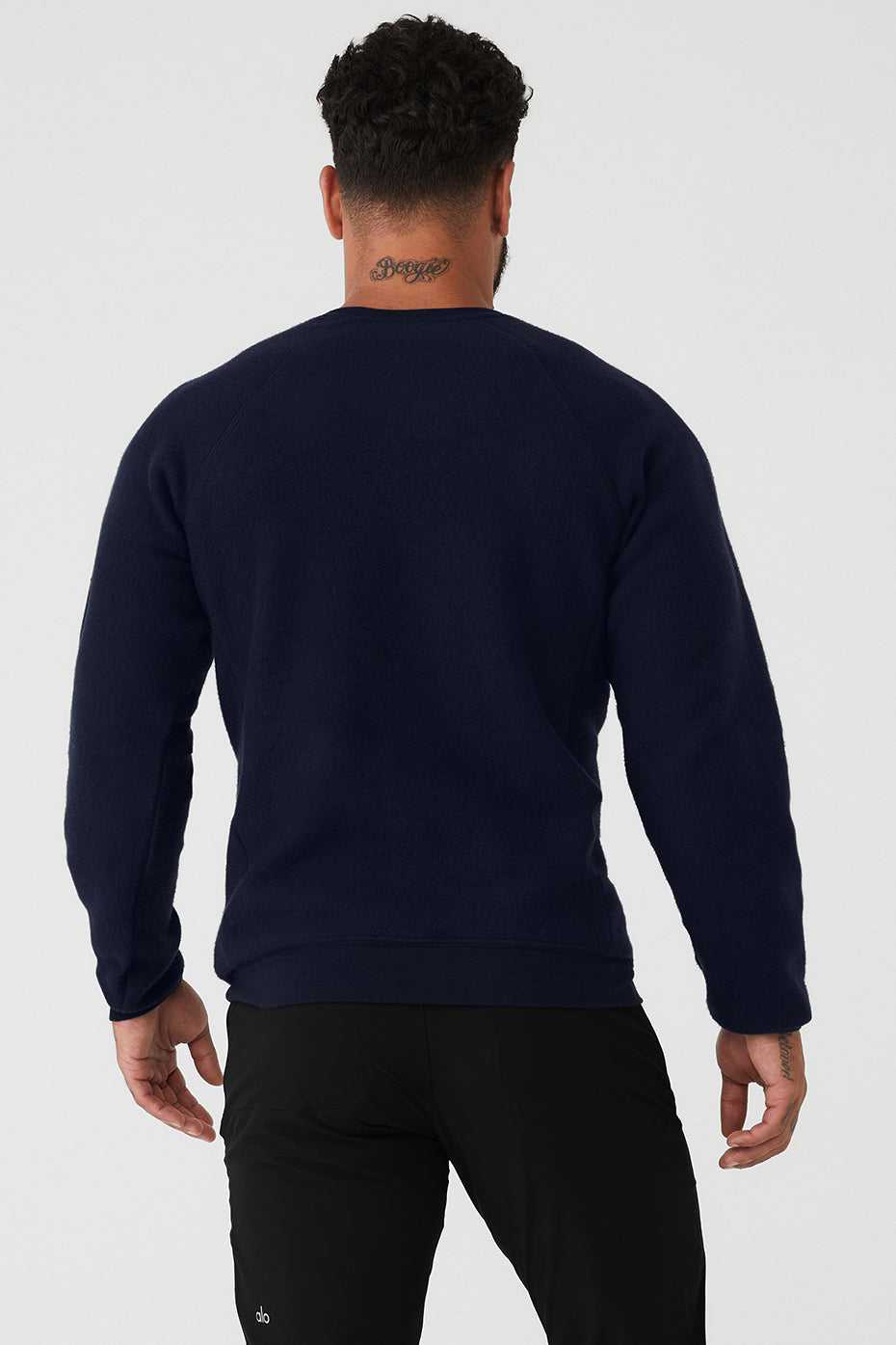 Alo Yoga USA Triumph Crew Neck Navy | 4639780-BT