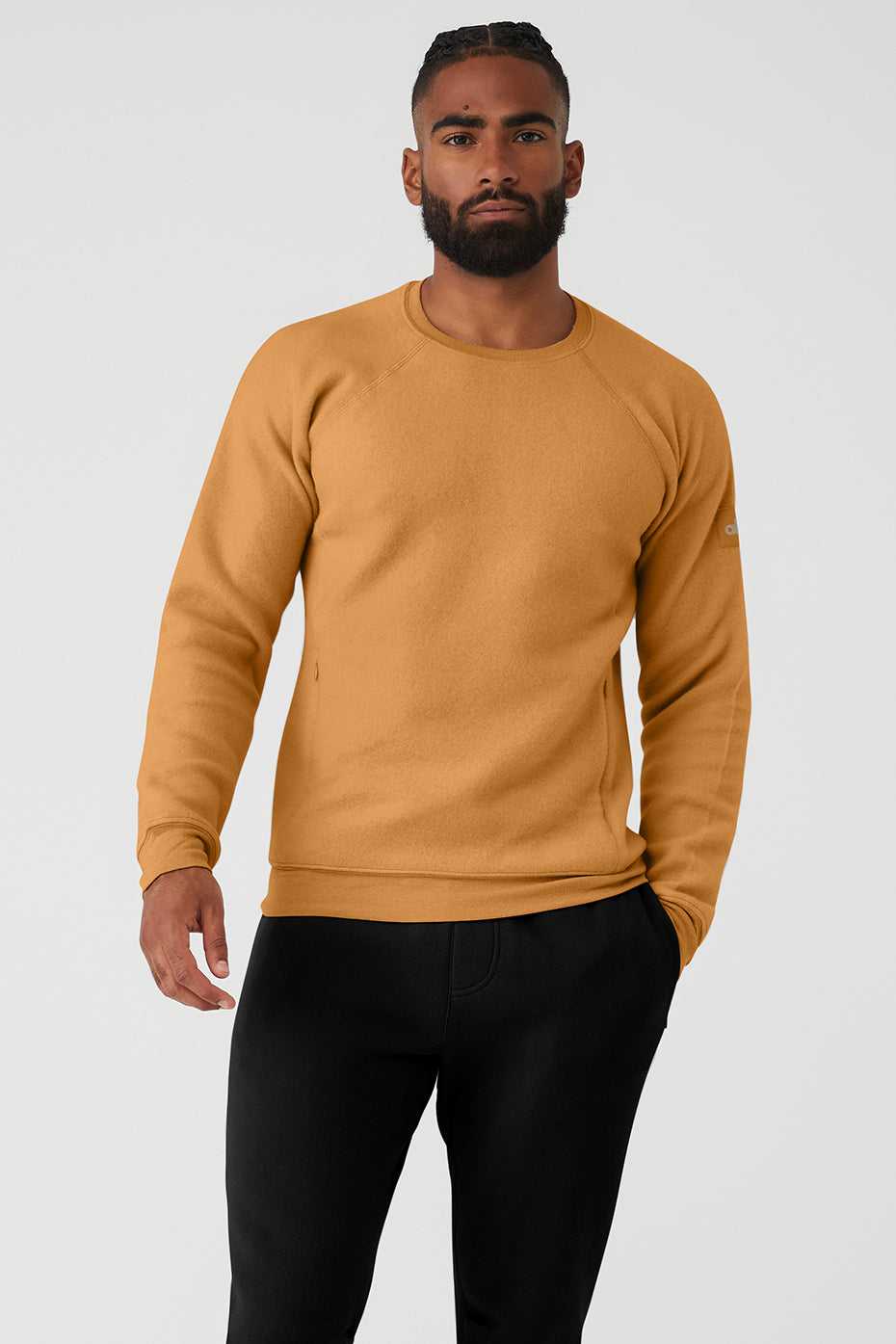 Alo Yoga USA Triumph Crew Neck Toffee | 0957231-NJ