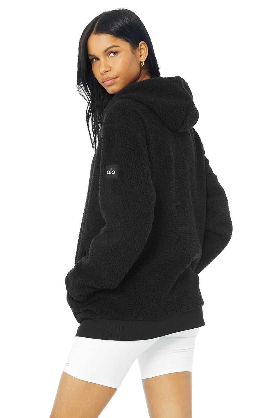 Alo Yoga USA Unisex Sherpa Black | 1926537-ML