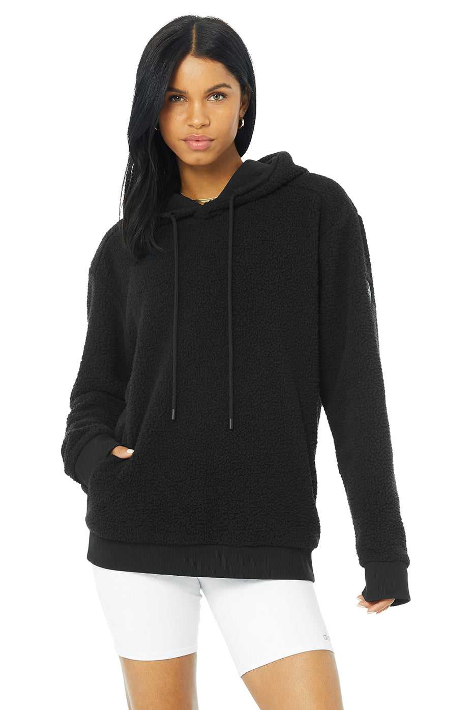 Alo Yoga USA Unisex Sherpa Black | 1926537-ML